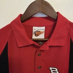 Dale Earnhardt Jr Polo Mens M Red Budweiser Racing Nascar Winners Circle Vintage